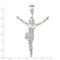 Sterling Silver Crucifix Pendant Religious Jewelry 88mm x 55.9mm